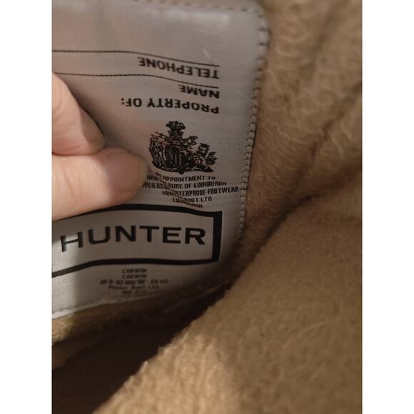 Hunter Corwin Ivory Insulated Waterproof Boot Size US 9 Mens/10 Womens Outdoors - Picture 8 of 9